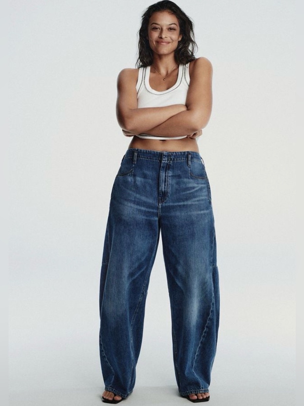 Pilcro Anthropologie Georgia High Rise Barrel Jeans 27